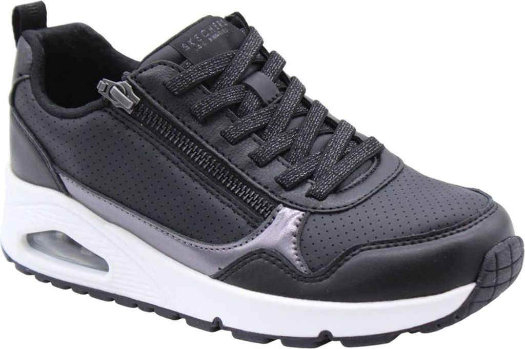 Skechers Uno - Metallic Sliders Sneakers Laag - Zwart - Maat 42