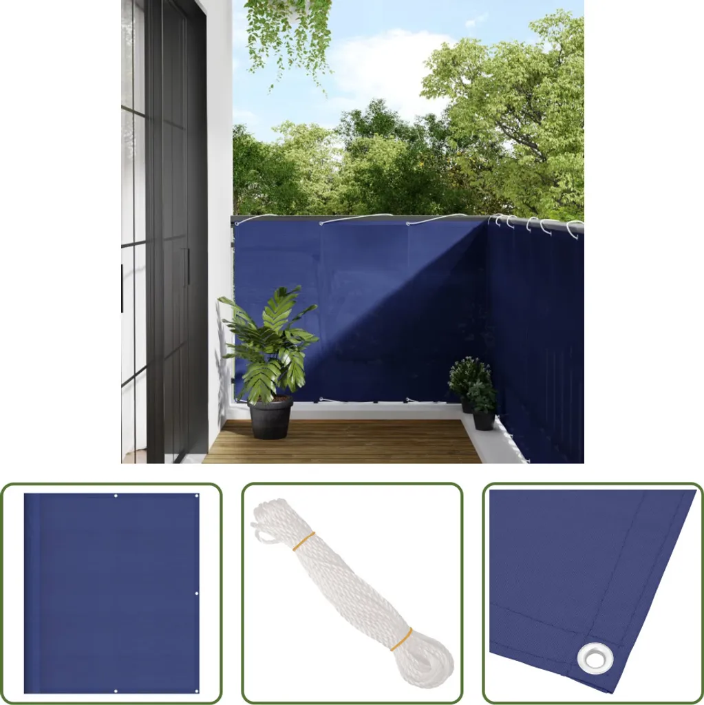 Paravento Balcone Blu 120x800 cm Oxford | Privacy e Protezione UV