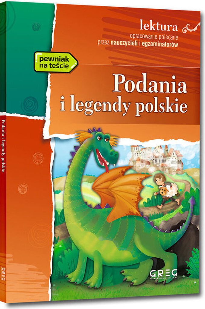Książka - Podania i legendy polskie praca zbiorowa, lektura szkolna