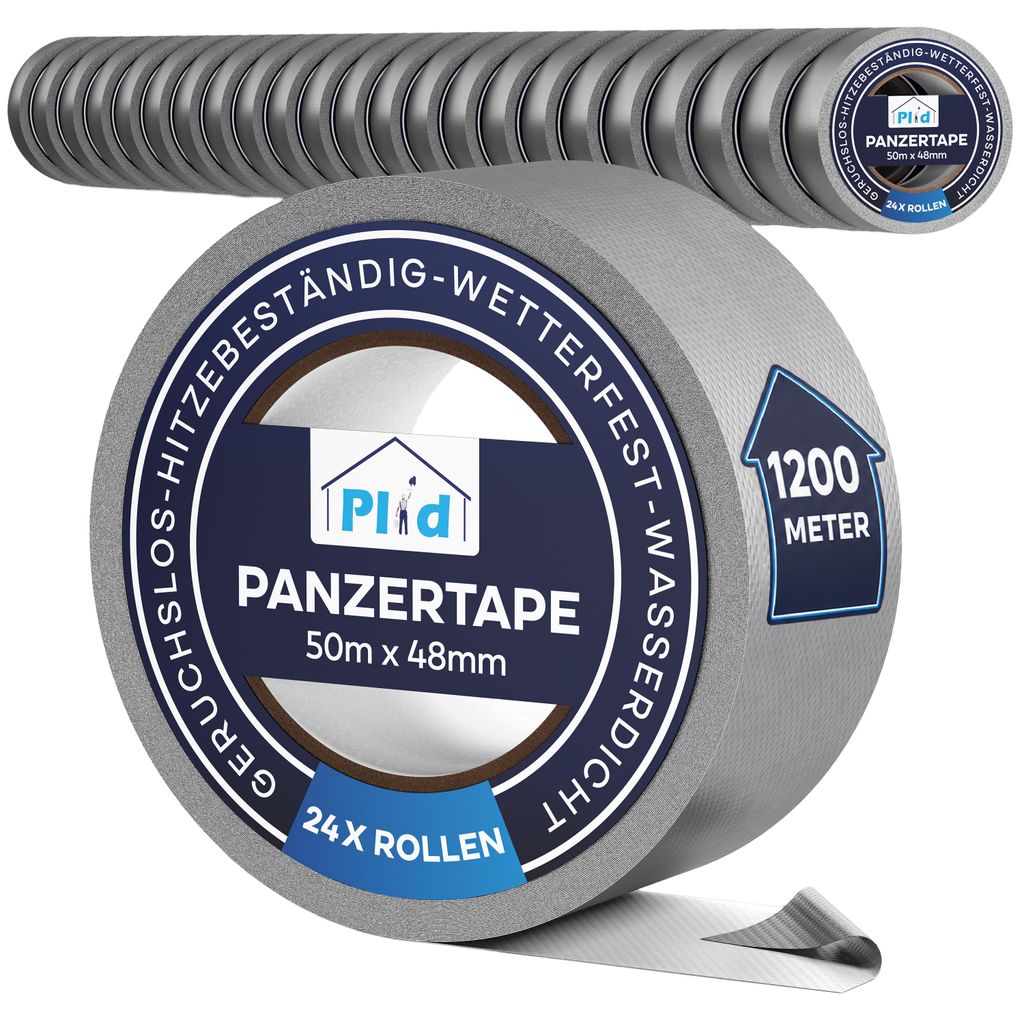 Plid® Panzertape silber á 50m x 48mm [wasserfest] - Extra Produktbild 
