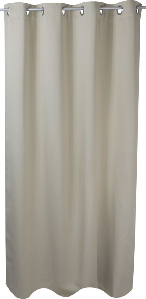 Verdunkelungsvorhang Ösen 140 x 175 cm Beige Sand Vorhang blickdicht Gardine abdunkelnd wärmeisolierend