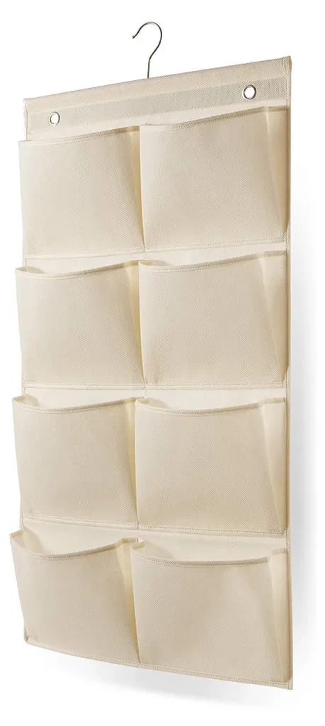 Rangement suspendu pour penderie gain de place blanc 46x9x84 cm