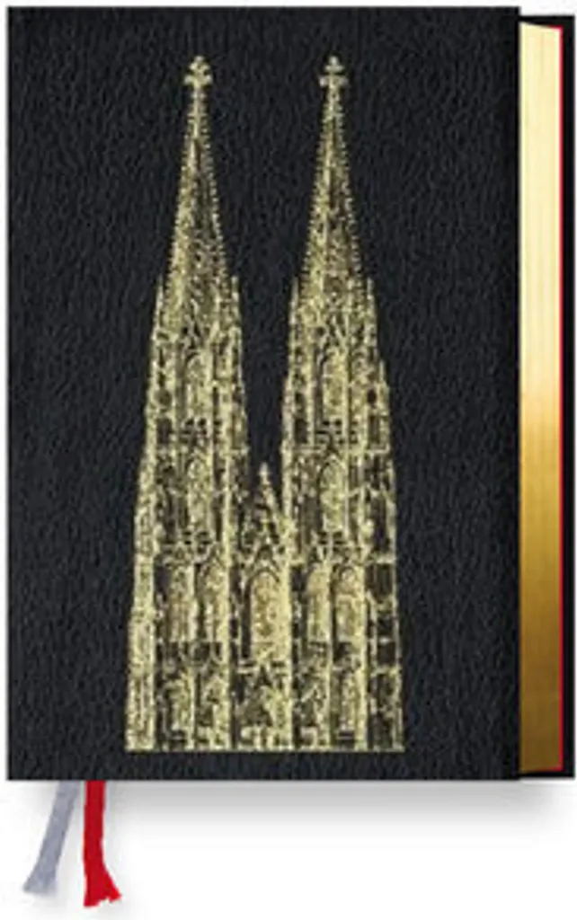 Gotteslob Erzbistum Köln Cuir de Vachette Noir avec Tranche Dorée