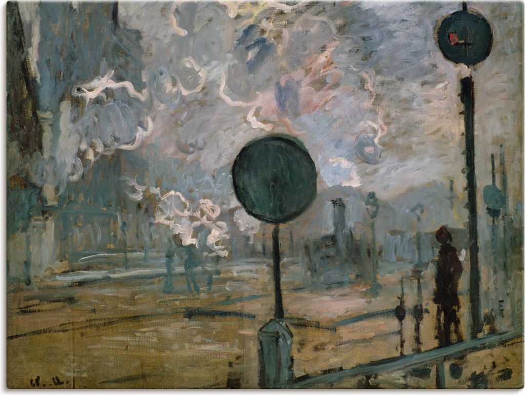 ARTland Leinwandbild Der Bahnhof Saint-Lazare (Le Signal) Größe: 60x45 cm