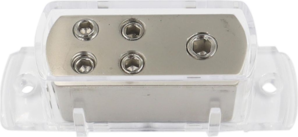 Car Audio Conversion Splitter Box, Audio Conversion 4-Wege-Erdungsanschluss, 4GA8GA Line Splitter