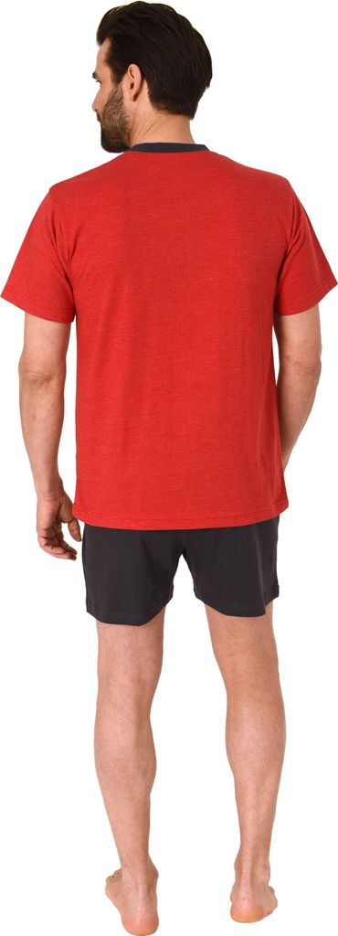 Kurzer Herren Shorty Schlafanzug in tollen Farben - 122 105 10 755 ; rot , 48