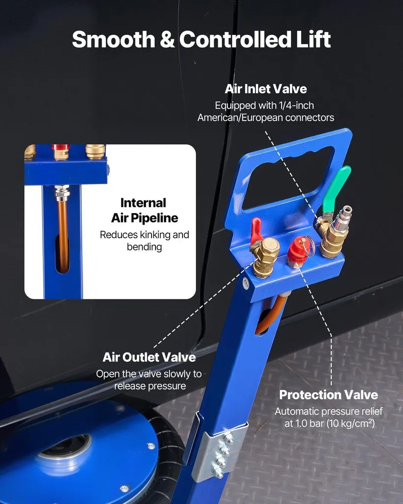 Cric levage rapide pour garage automobile 6 tonnes hauteur 67cm - 6