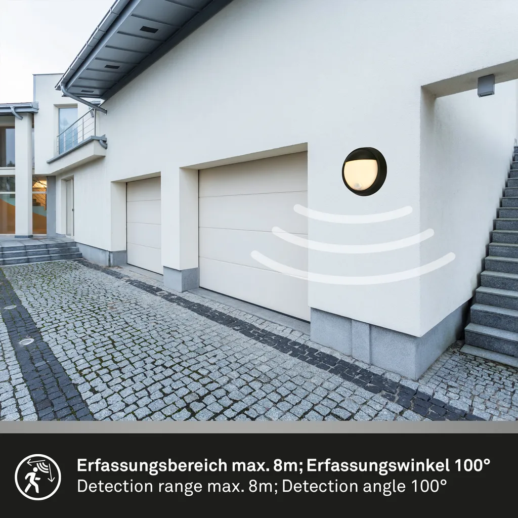 Éclairage extérieur LED sans percer Briloner Puni avec détection noir - 7