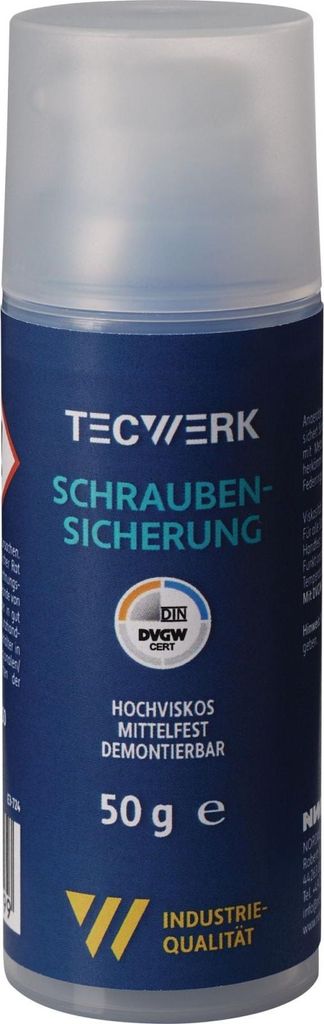 Schraubensicherung 50g mf.hv.blau Pumpdosierer TECWERK