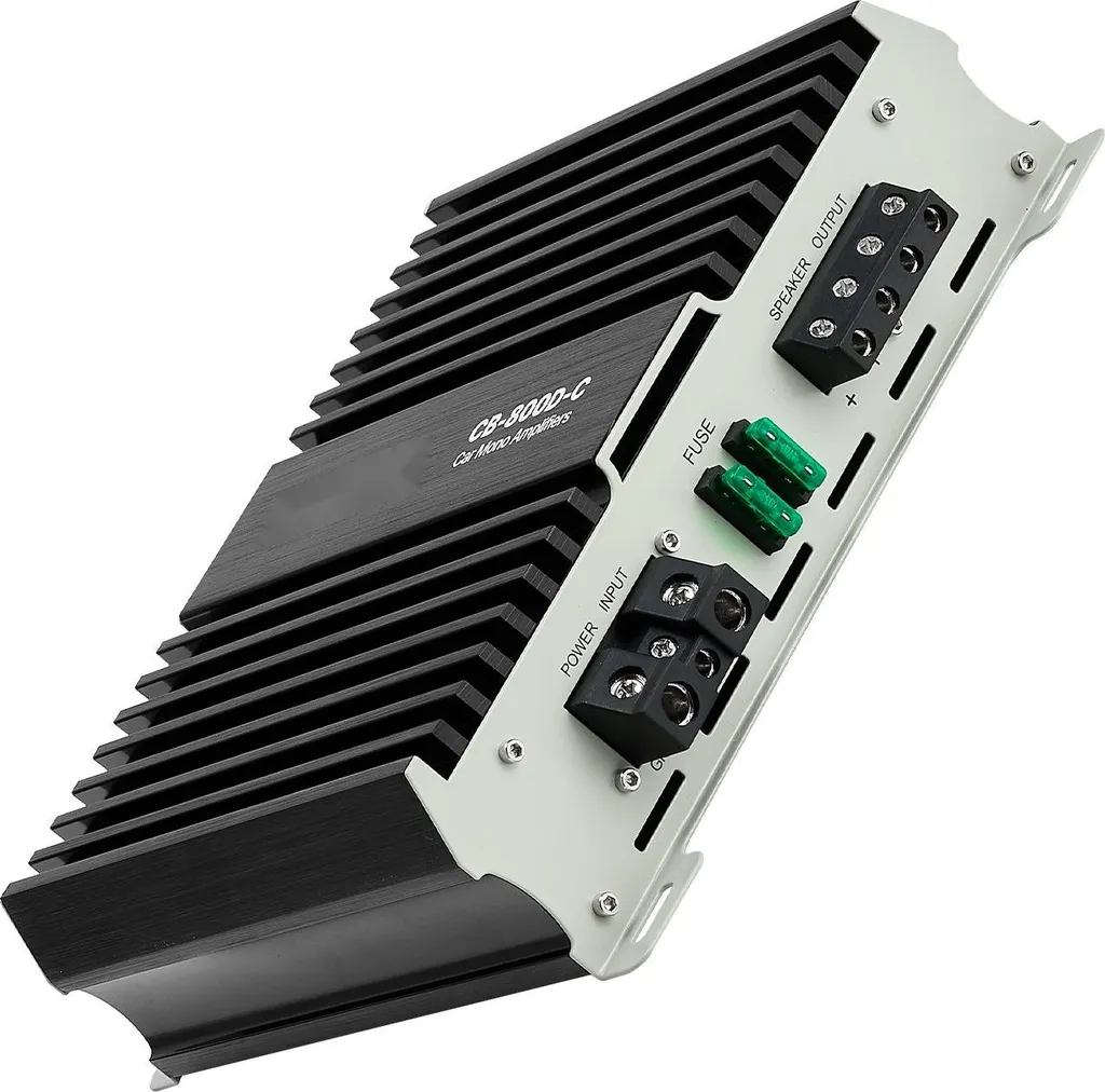 Ampli voiture mono pour caisson de basse 800W avec télécommande déportée - 12