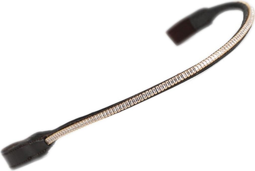 Aviemore - Strass Pferde-Stirnband, Leder ER498 (XFull) (Braun)