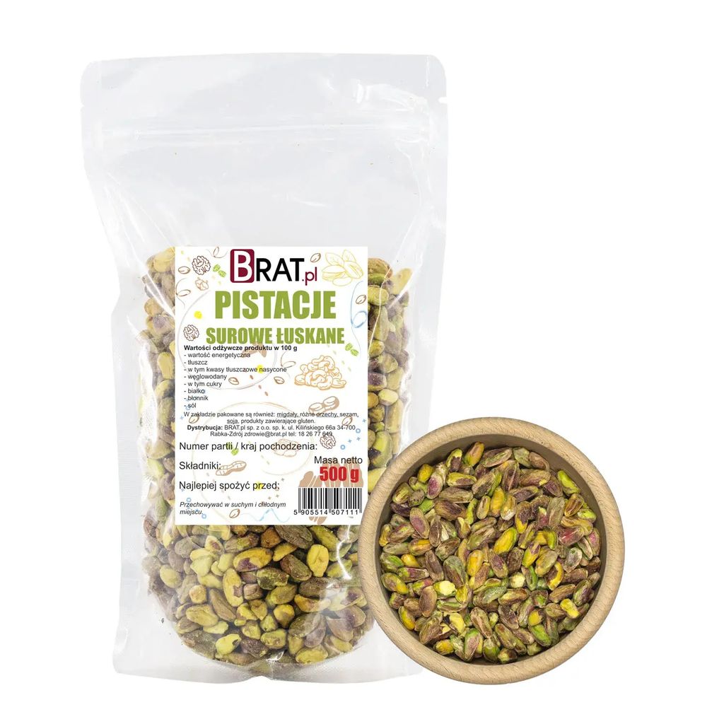 Pistacje łuskane 500g Brat.pl Zdjęcie produktu 