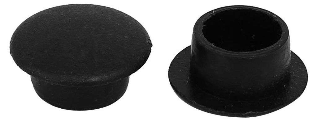 50Stš¹ck Schwarz 10mm Loch Dmr. Bohrloch Abdeckkappen Abdeckkn?pfe Bohrlochkappen DE de