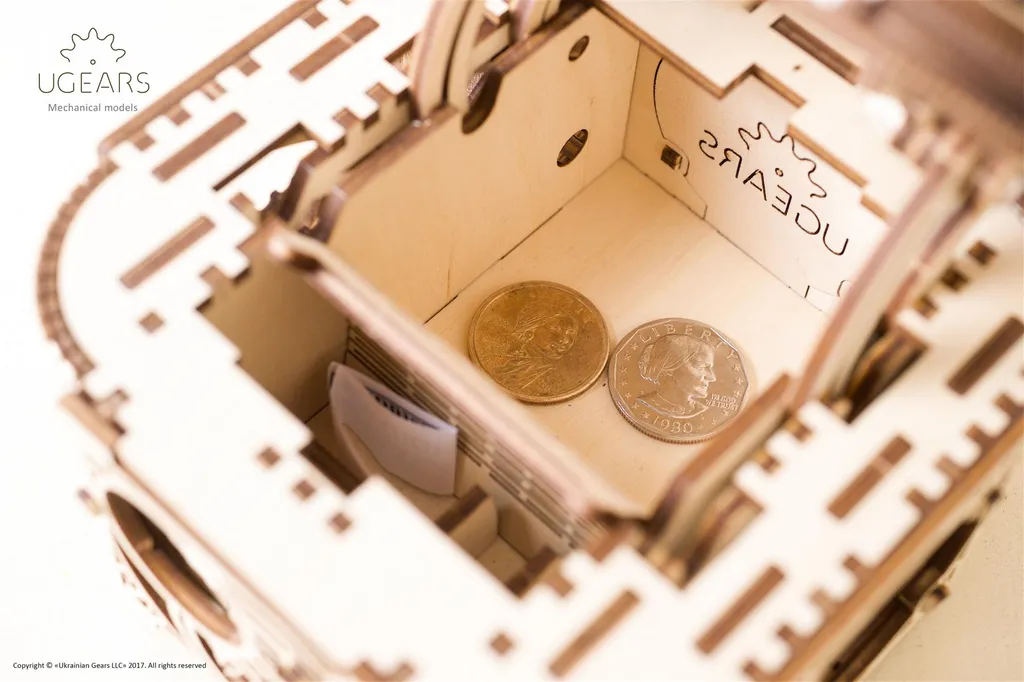 Coffre au Trésor Puzzle 3D en Bois avec Serrure à Code Mécanique - 9