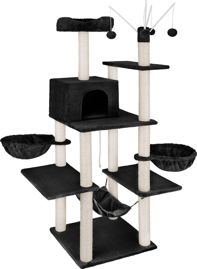 Kratzbaum Lilou 165 cm inklusive 4 Spielbällen, Kordel und Produktbild 1