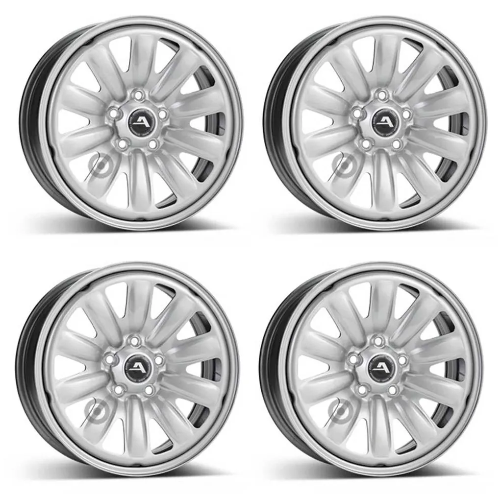 Jante Acier Alcar 130300 6x16 ET48 5x112 Robuste pour Seat Leon x4