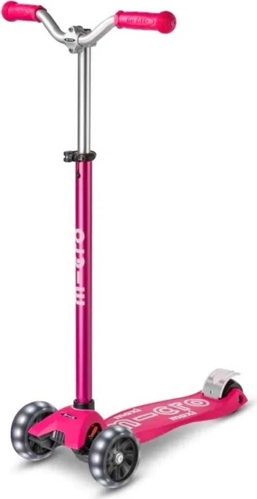 Micro Maxi Scooter Pro LED Rose : Trottinette Enfant 3 Roues