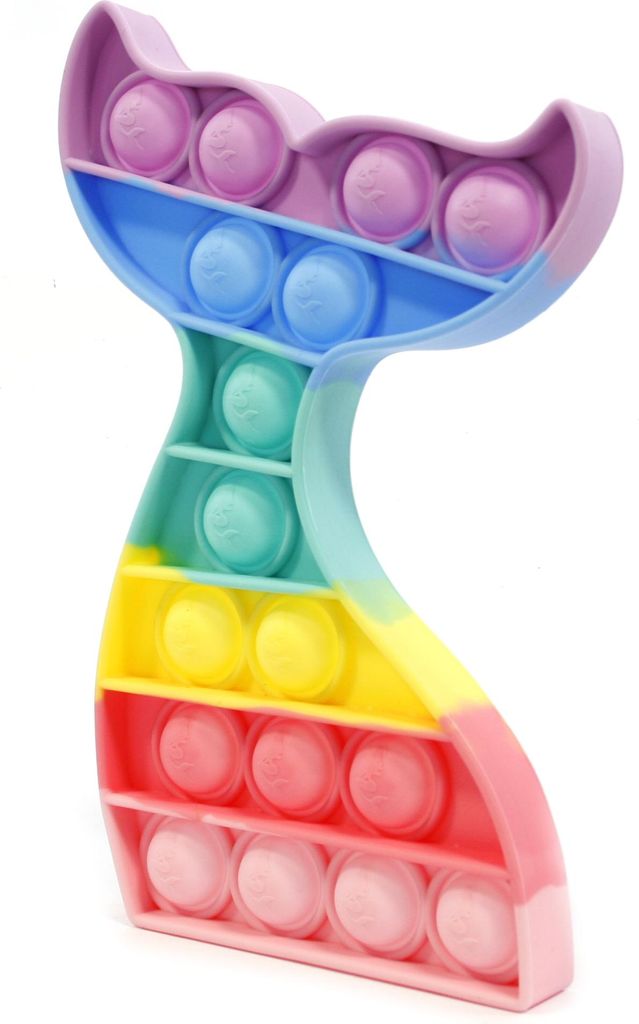 Push Bubble Pop It Meerjungfrauenschwanz Antistress - Fidget Toy für Mädchen & Jungen