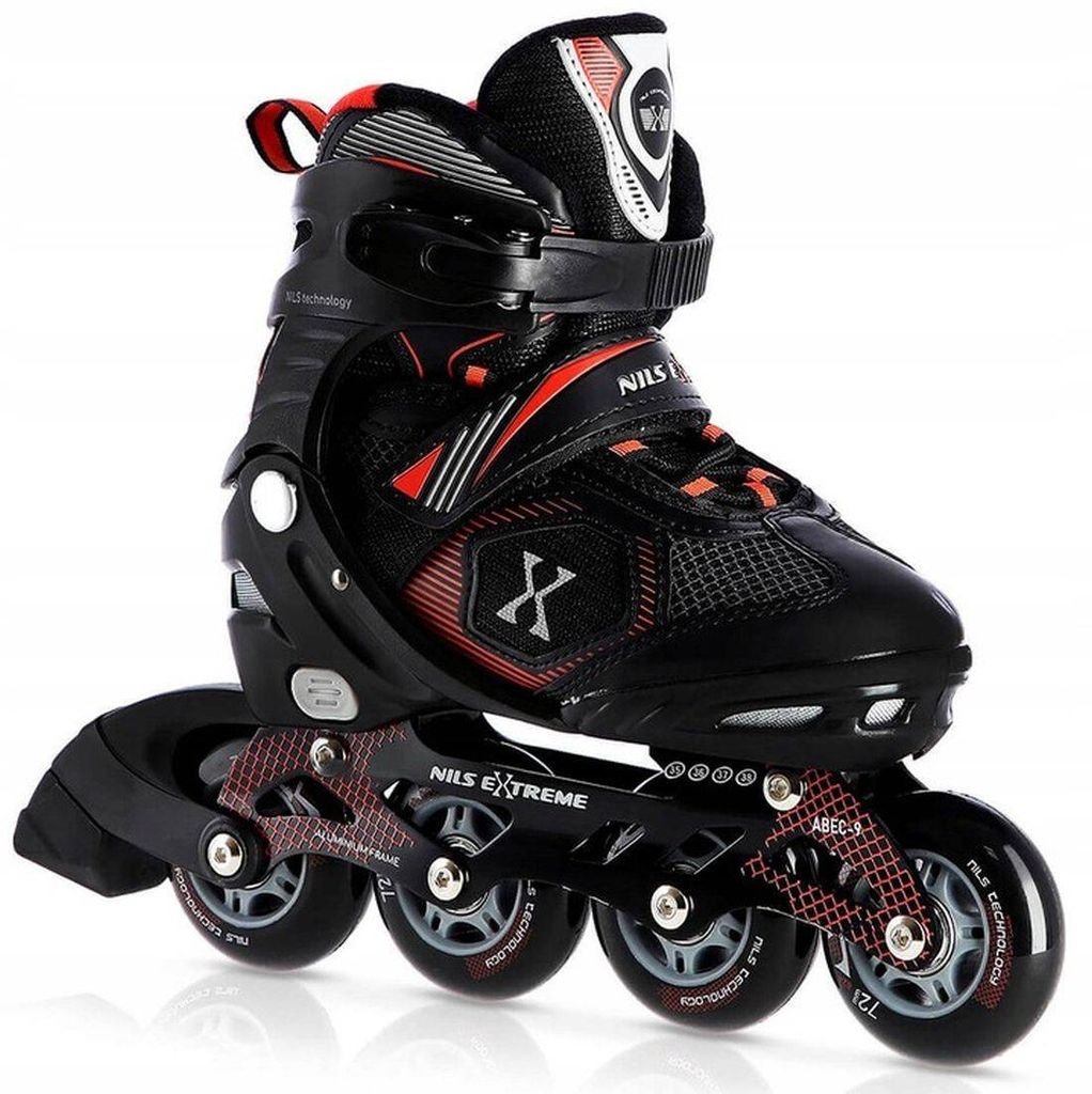 Na9080 Schwarz/rot Größe M (35-38) Inliner Nils Extreme Produktbild 