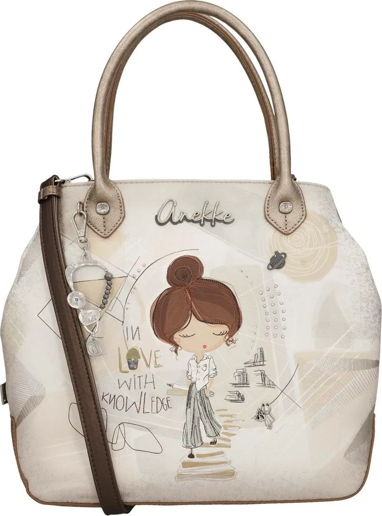 Anekke borsetta borsa a tracolla Sophia Short Handle Bag Multicolor avorio