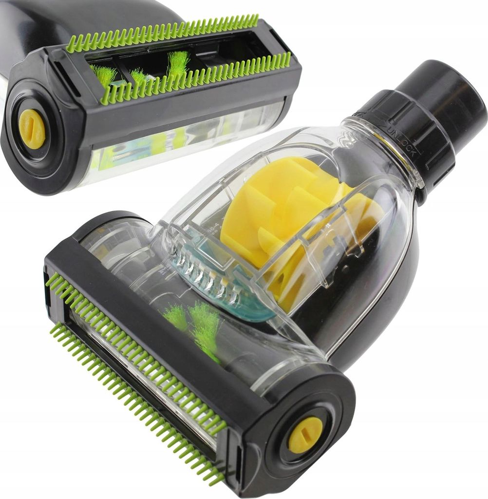 Rosfix Mini-Turbobürste – Vielseitige Staubsaugerbürste | 35 mm Universalanschluss | Für Teppiche und Polster | Zubehör für Staubsauger