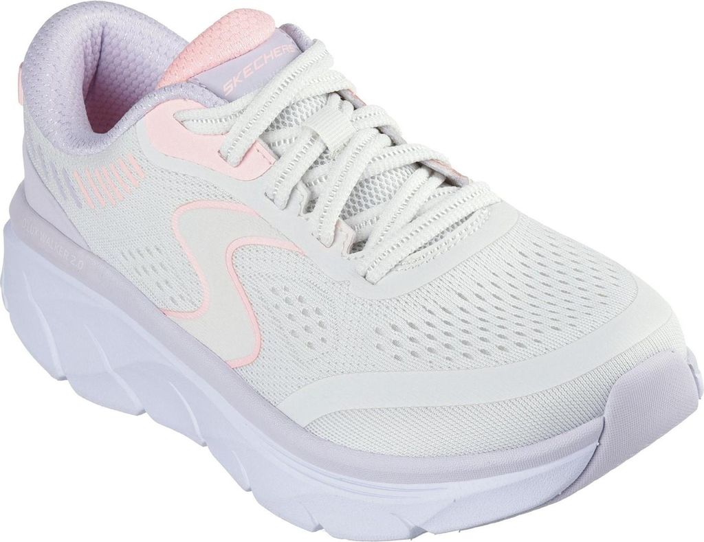 Skechers - Damen Sneaker "D ́Lux Walker 2.0 Active Pace" FS11628 (40 EU) (Naturweiß/Pink)