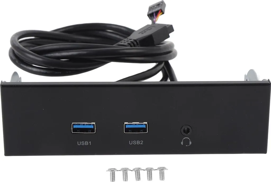 Extension USB 3.2 Gen1 Façade PC : Solution 3 Ports pour Baie 5,25 Pouce