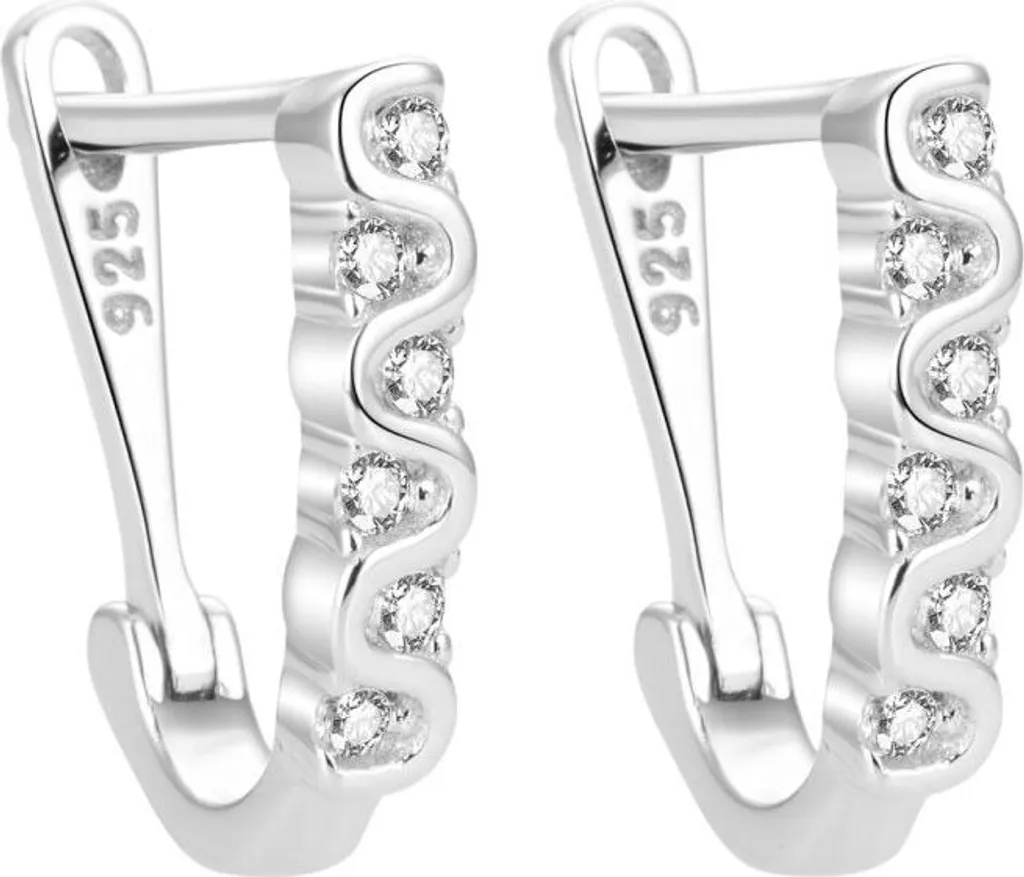Boucles d'oreilles élégantes en argent pour mariage et soirée chic