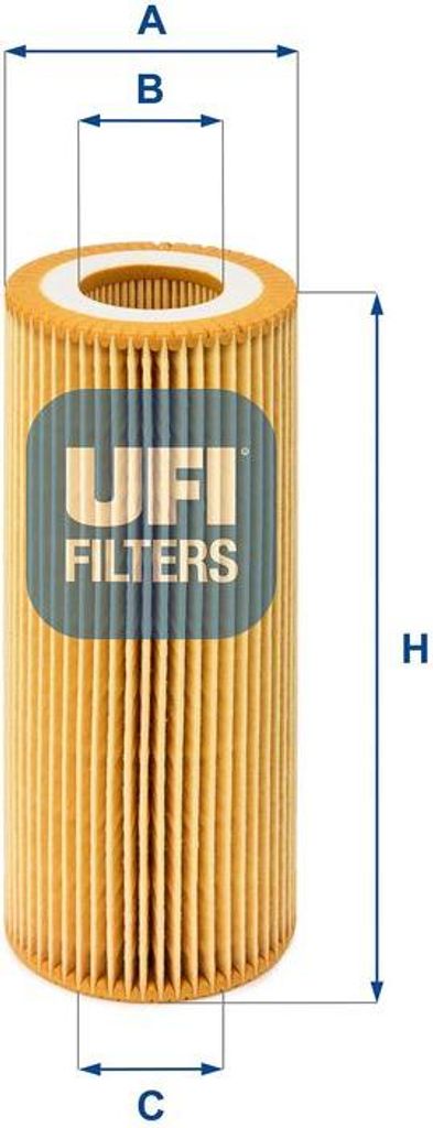 UFI 25.048.00 Ölfilter OE 11427788454 kompatibel mit 3er E46, 3er E90, 3er E93, 3er E92, 3er E91, 5er E60, 5er E61, 6er E63, 6er E64, 7er E65, X3,...