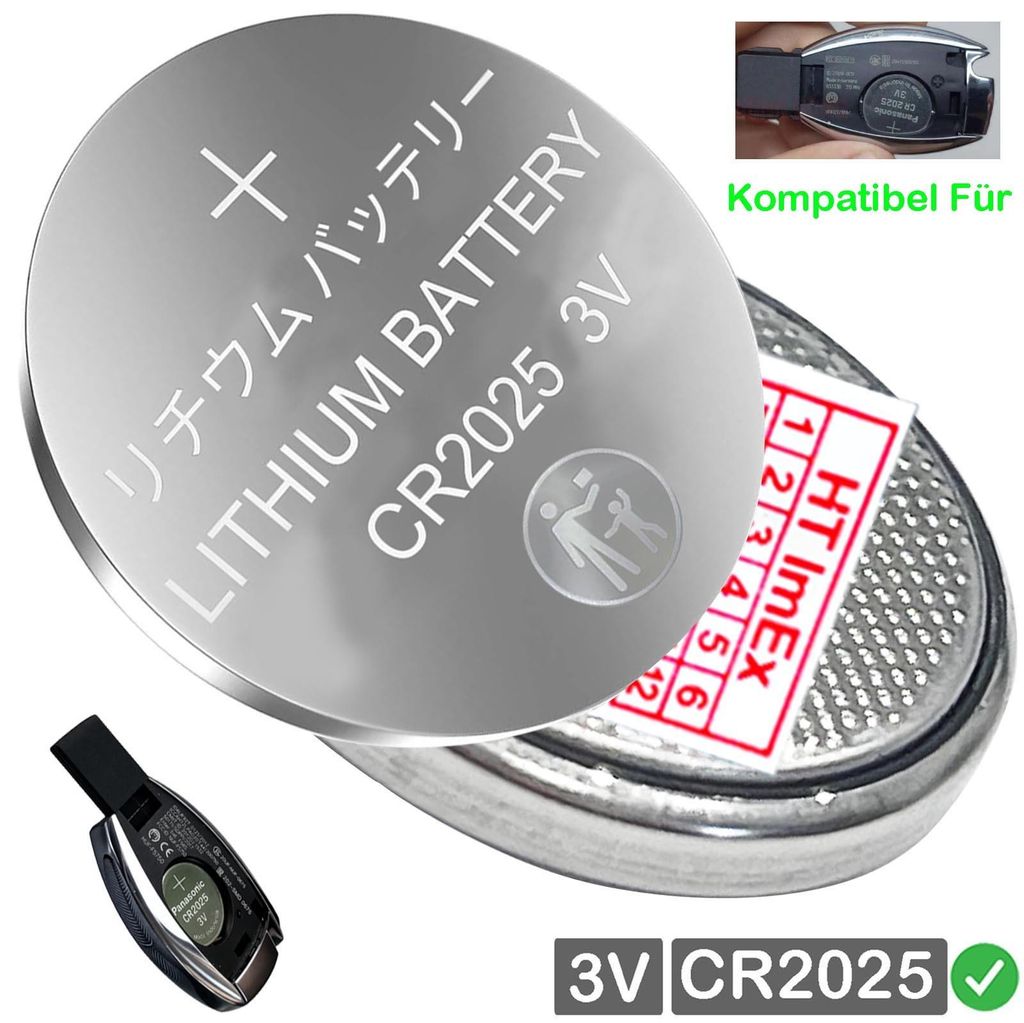 CR 2025 3V CR2025 Blister Batterie Lithium Knopfzelle 165mAh