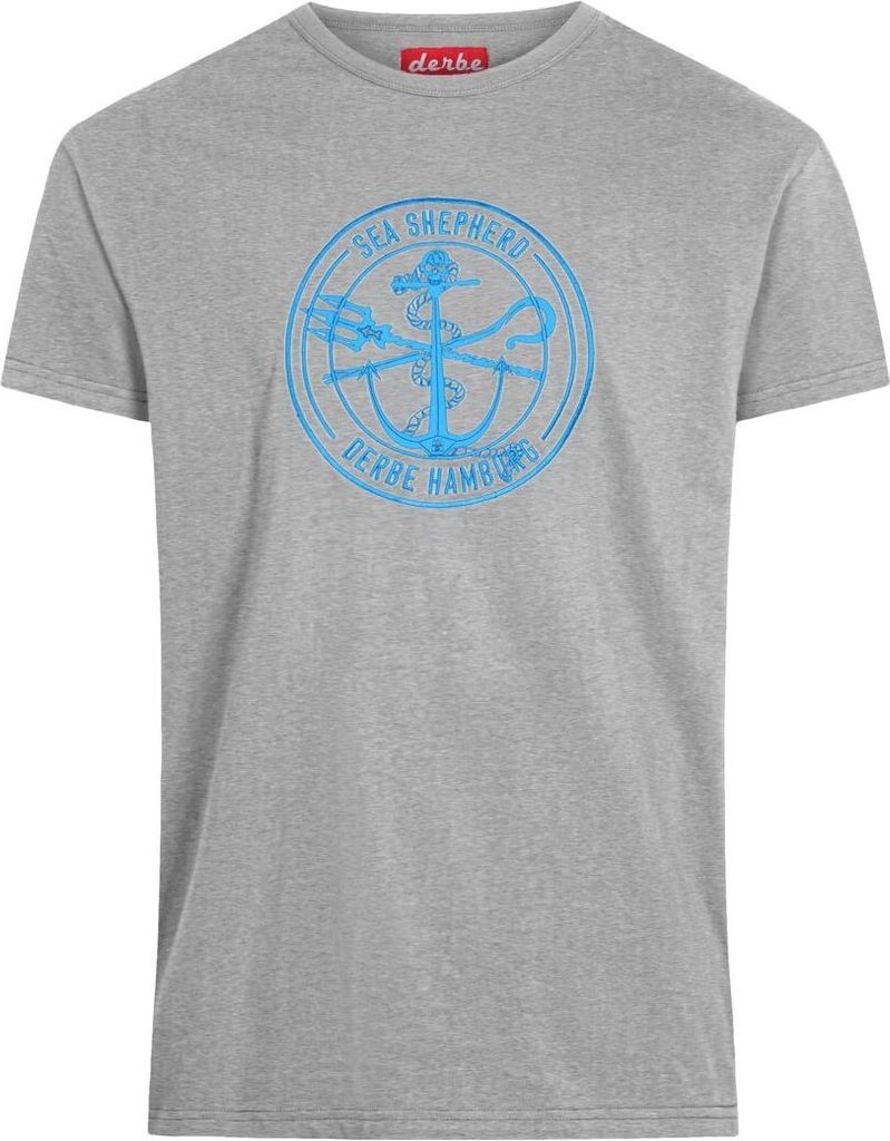 DERBE HAMBURG JF BARSCH MONO GOTS Herren T-Shirt Sea Produktbild 