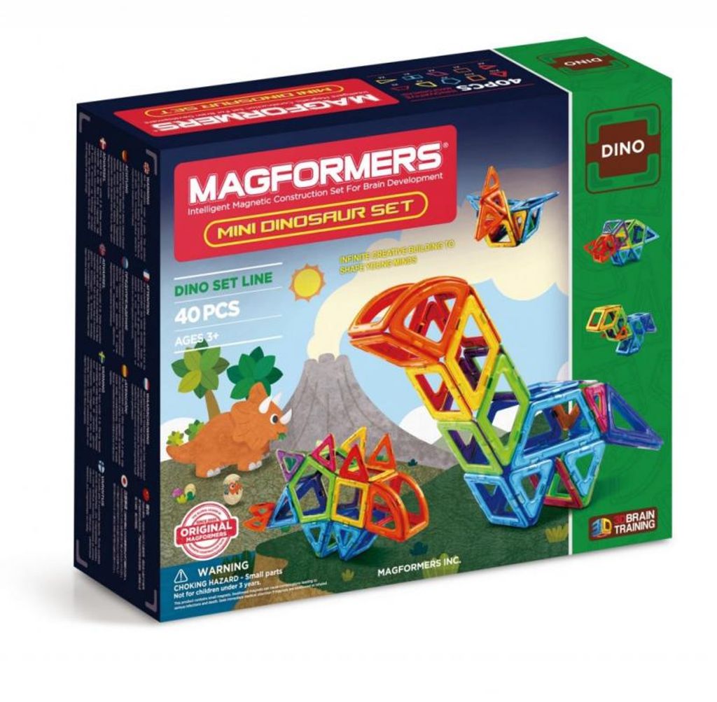MAGFORMERS Mini-Dinosaurier-Set 40 dílků