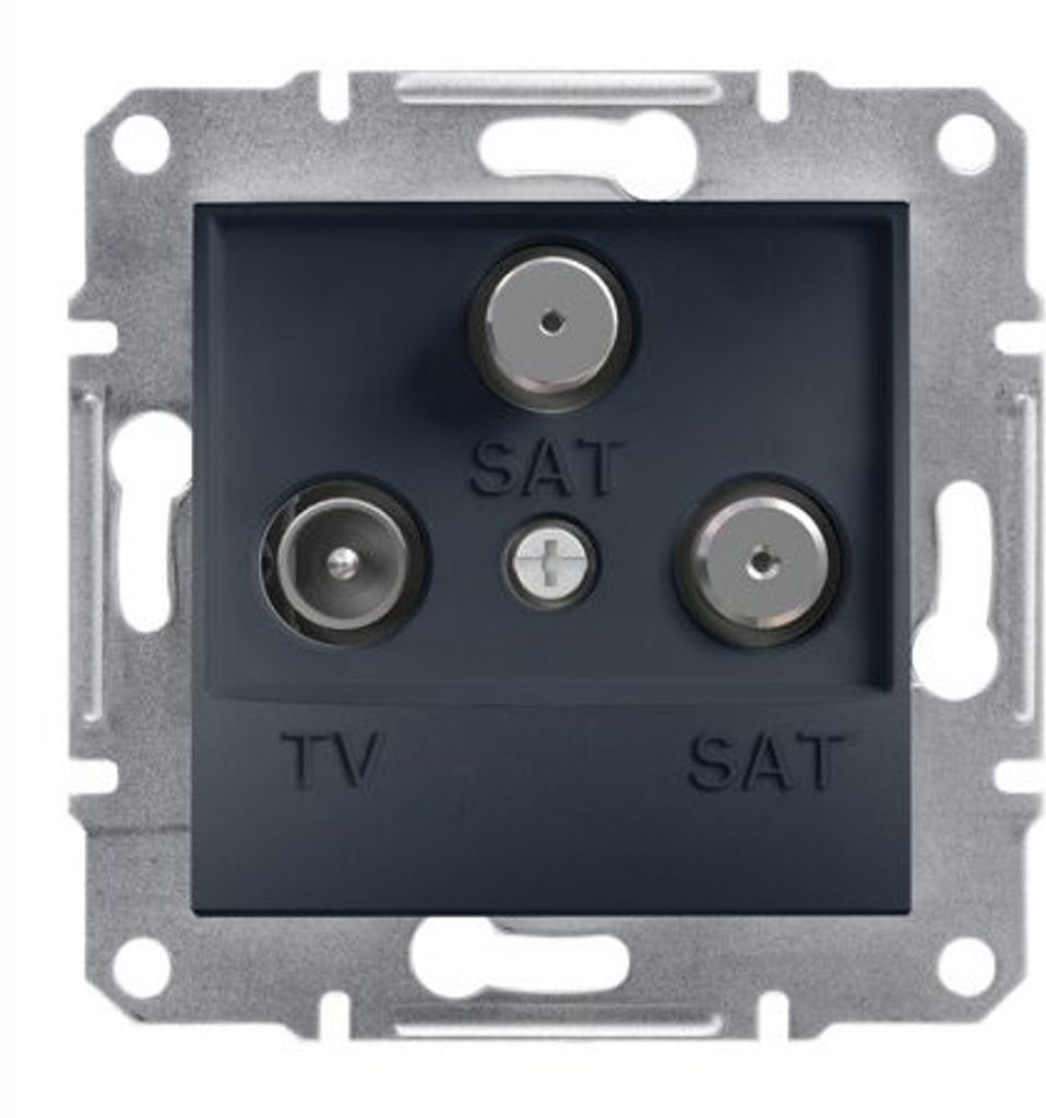 Enddose TV-SAT-SAT(1dB) ohne Rahmen, anthrazit Schneider Asfora EPH3600171/SCH