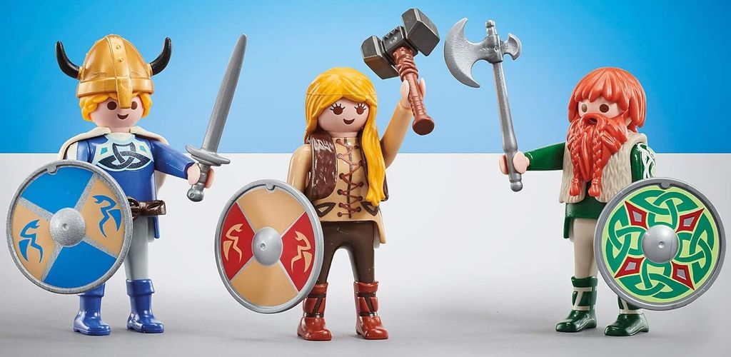 PLAYMOBIL – 9893 – History – 3 Wikinger – in Kunststoffverpackung