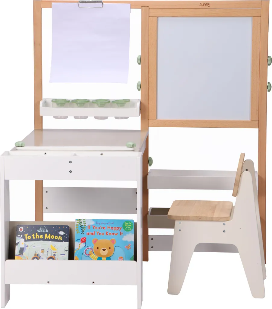 Table de jeu avec rangement pour chambre d'enfant propre et rangée
