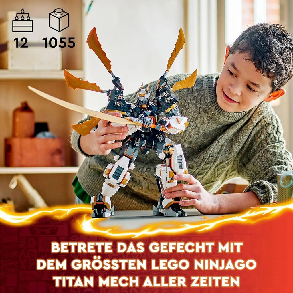 Construction LEGO Ninjago 71821 stable et articulée Robot de Cole - 24