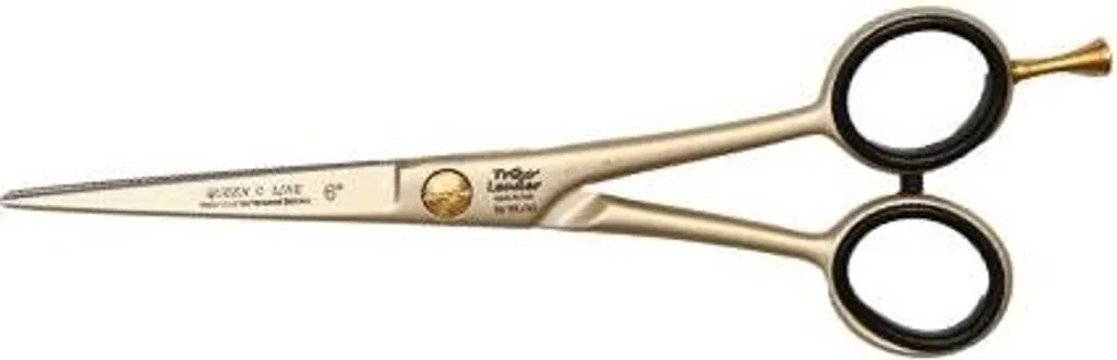 Ciseaux de coiffeur ergonomiques en acier inoxydable doré 6'