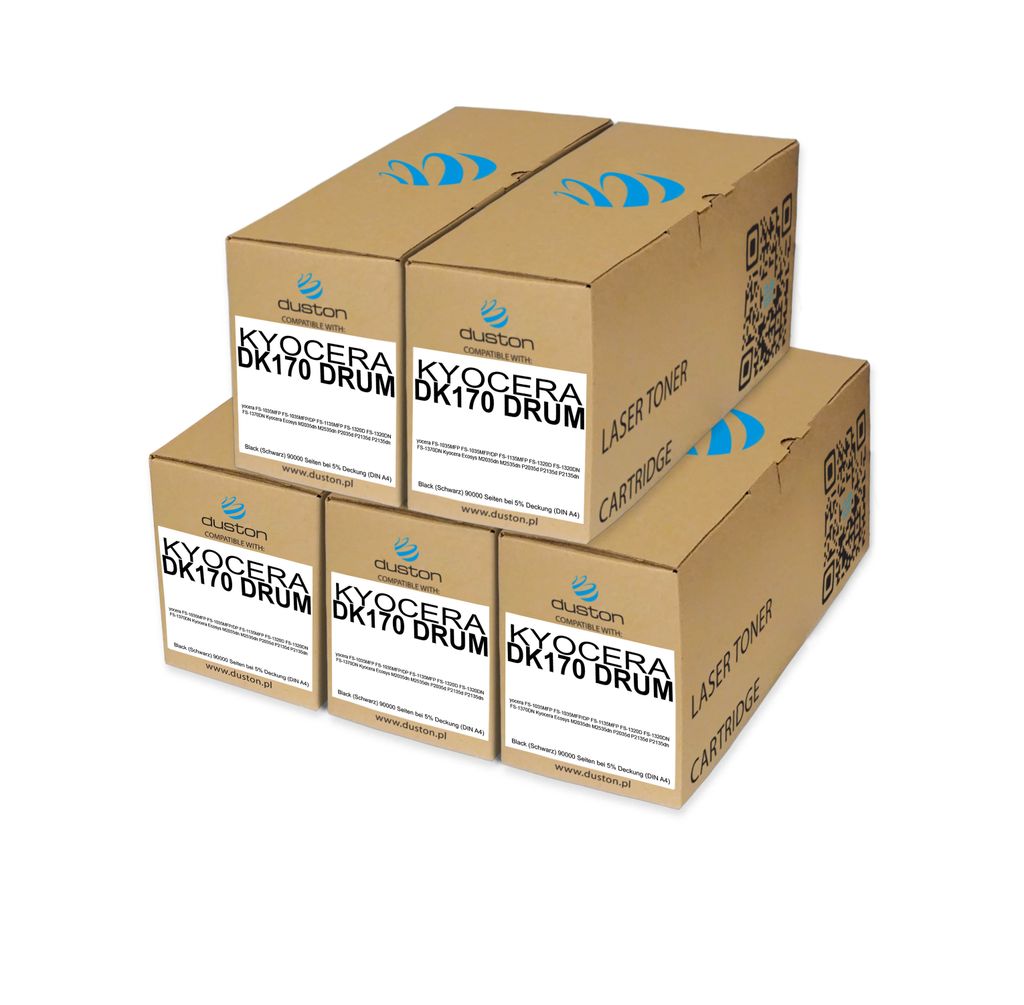 5x DK170, DK-170 Band Schwarz kompatibel mit Kyocera FS1035MFP FS1035MFP/DP FS1135MFP FS1320D FS1320DN FS1370DN M2035dn M2535dn P2035d P2135d P2135dn