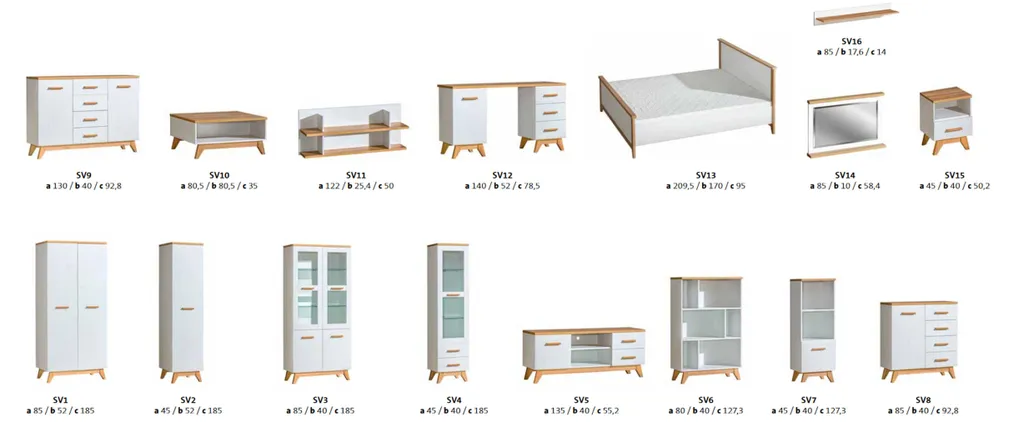Commode moderne Highboard Collection de luxe pour salon chic - 120cm - 3