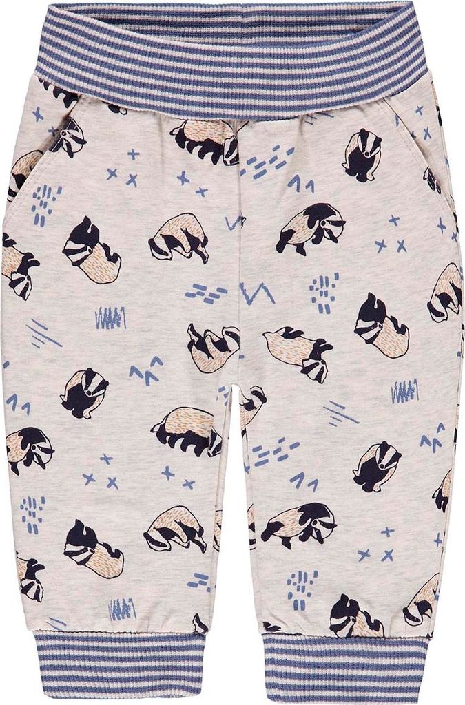 Jungen-Jogginghose, Ecru, Waschbär-Print, Kanz