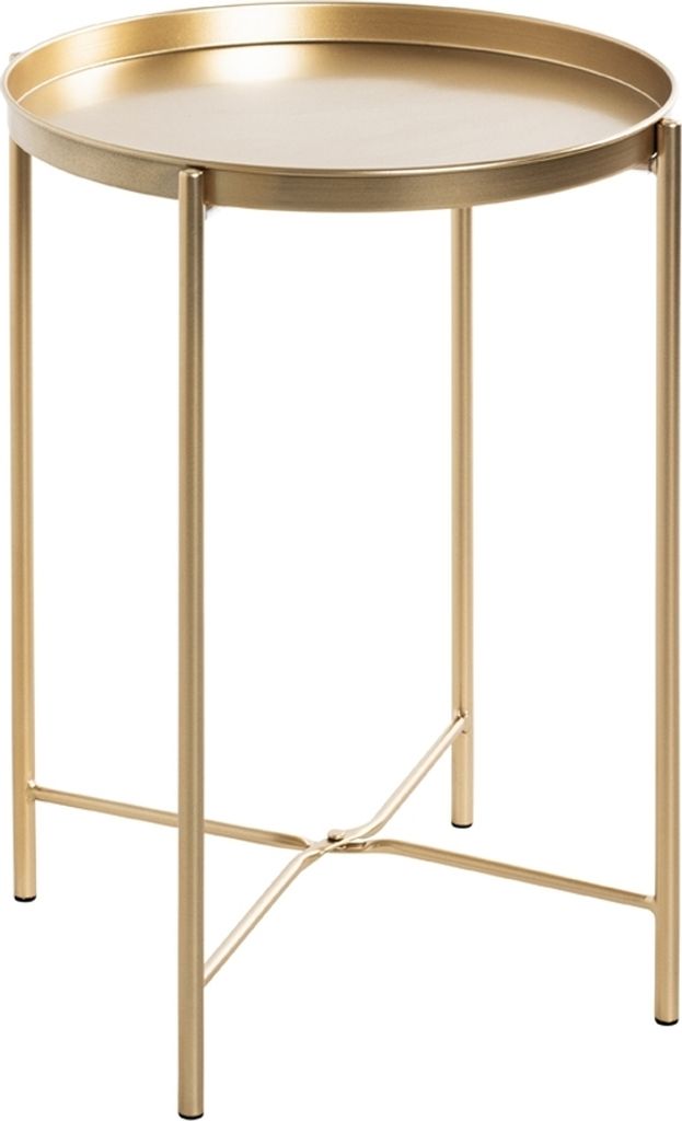 Beistelltisch >25266< in gold, Metall - 50x39cm (HxD)