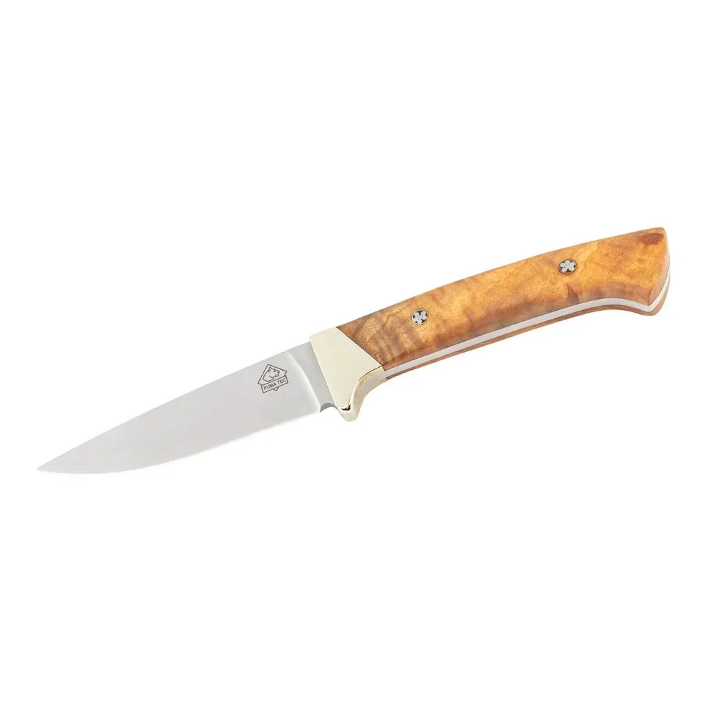 Couteau de Chasse Puma TEC Manche Olivier et Décoration Pins Mosaïque Chic