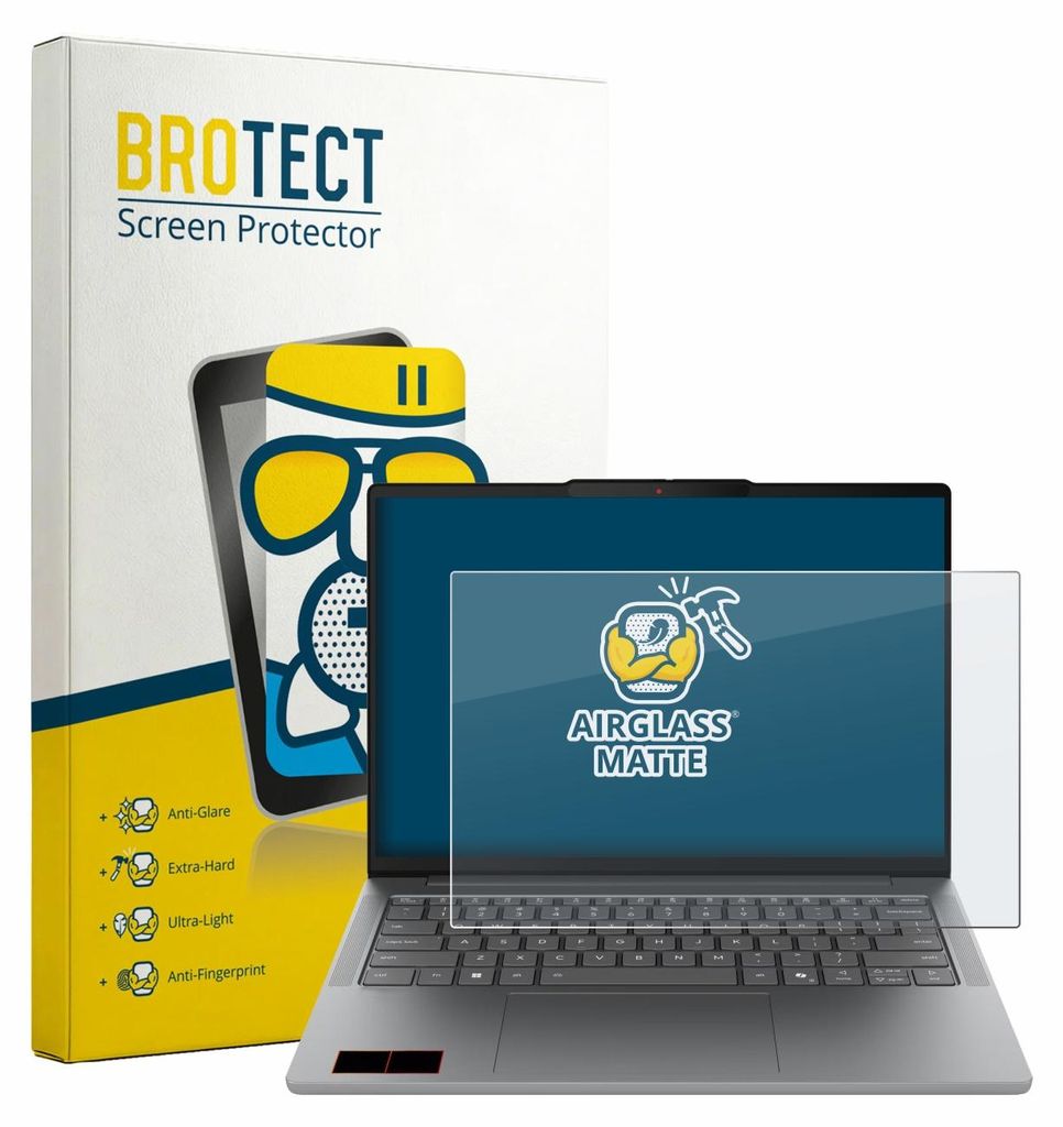 BROTECT Entspiegelungs Schutzglas für Lenovo IdeaPad Slim 5i Gen 11 14" Schutzfolie Panzer Folie Glas Display Schutz matt