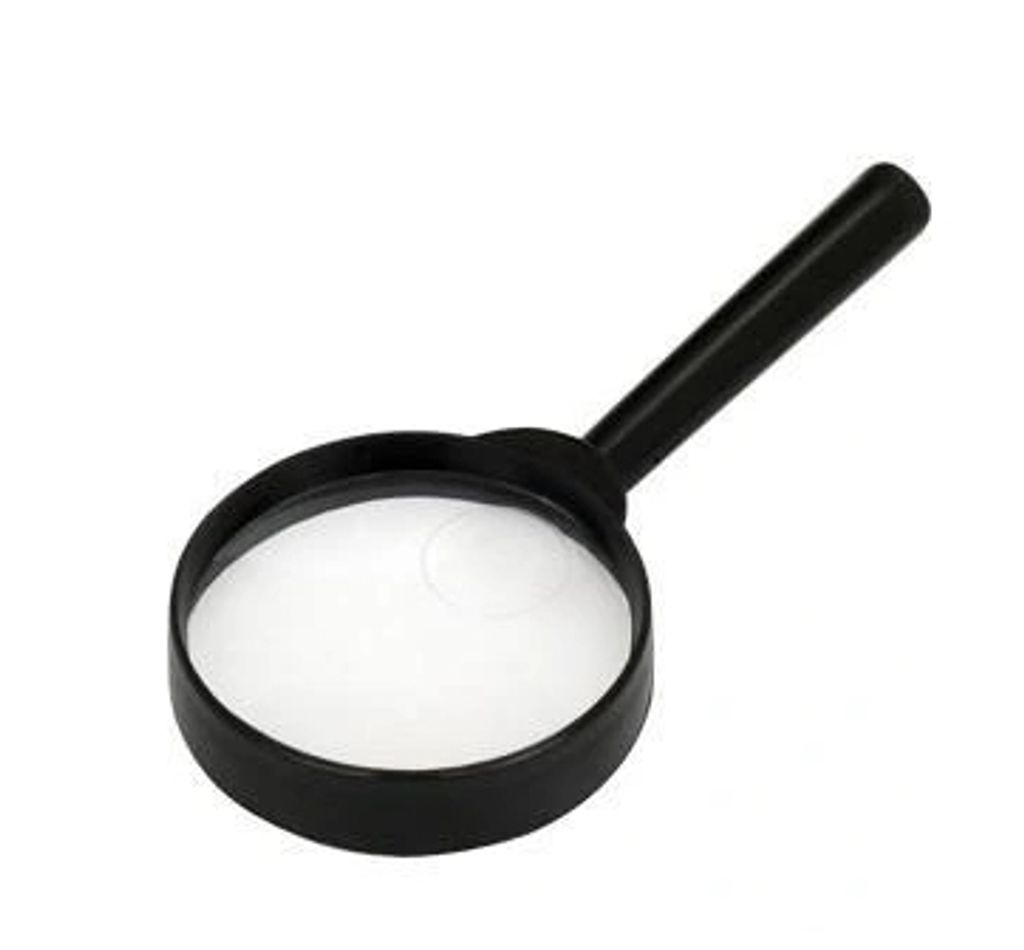 50 mm Vergrößerungslupe aus Kunststoff
