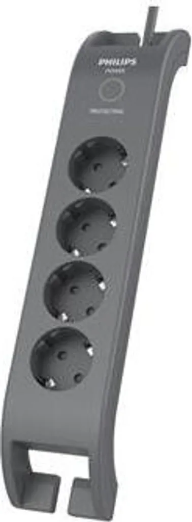 Philips SPN3140A/58 Multipresa 4 Schuko 2m: Protezione Vera Sovratensioni