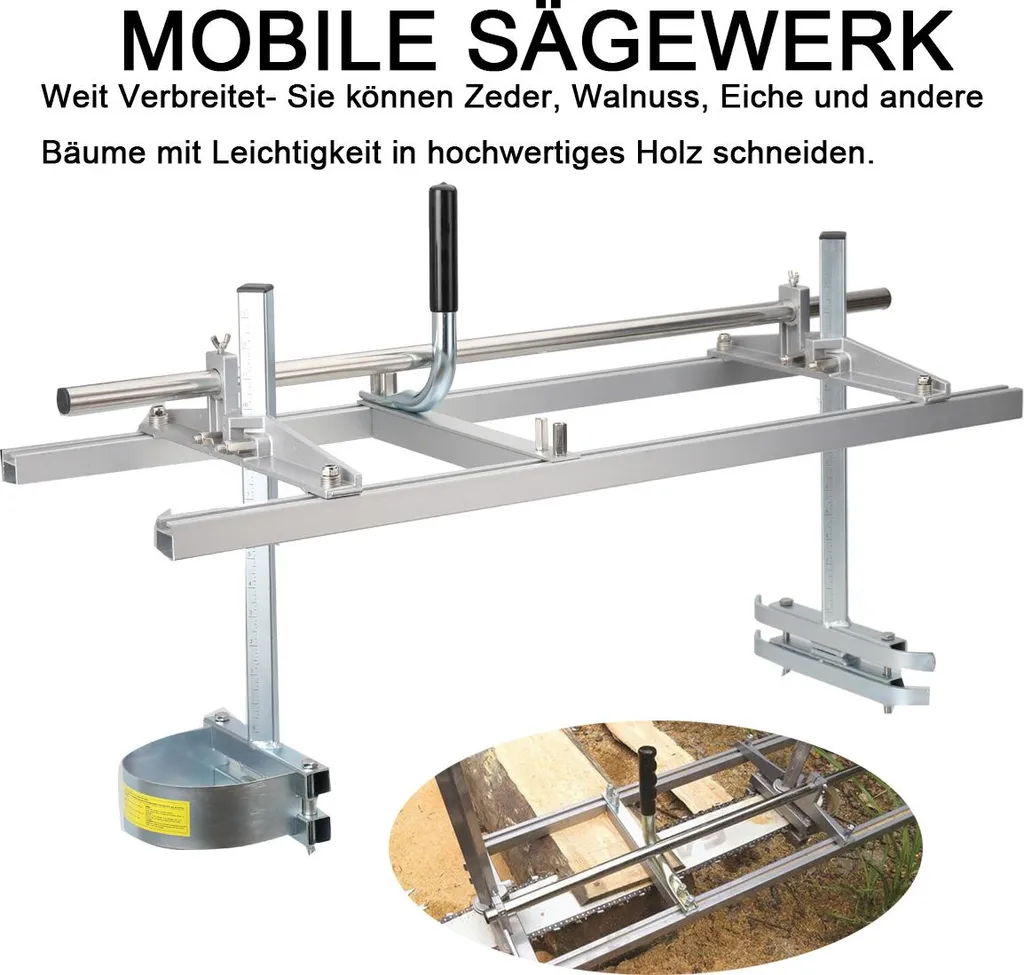 Guide de sciage 36 pouces pour transformer vos troncs en planches nettes