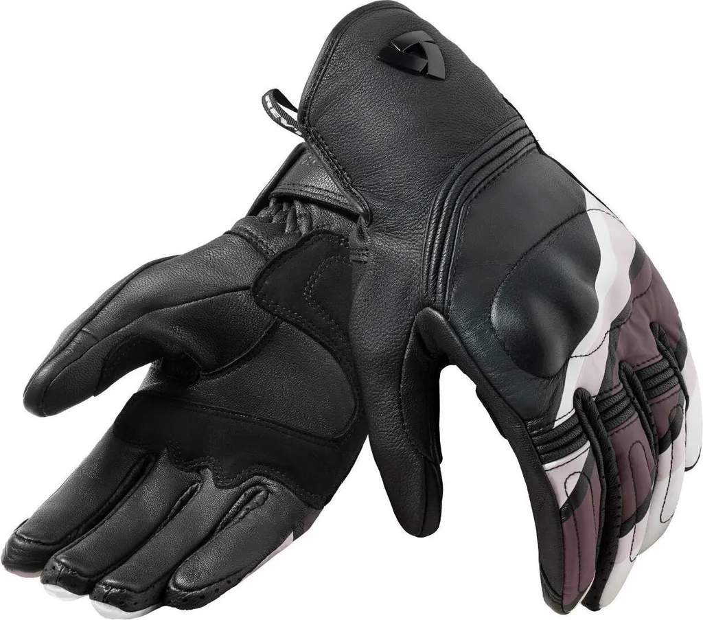 Gants Revit Redhill Femme Noir S Cuir Perforé avec Protections Invisibles