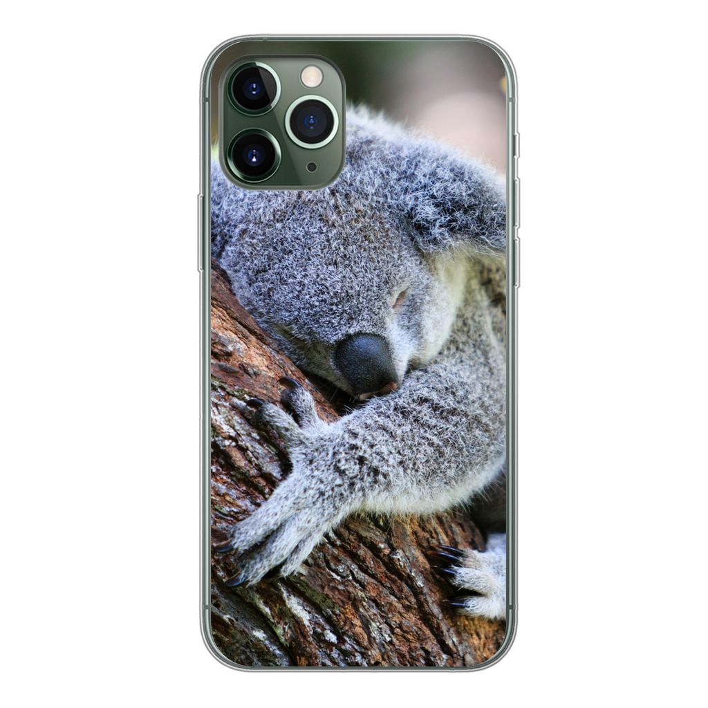 MuchoWow Handyhülle Schutzhülle Hülle für iPhone 11 Pro Koala - Kofferraum - Kuscheltier - Jungen - Mädchen Silikon Softcase Handy Hülle - ...