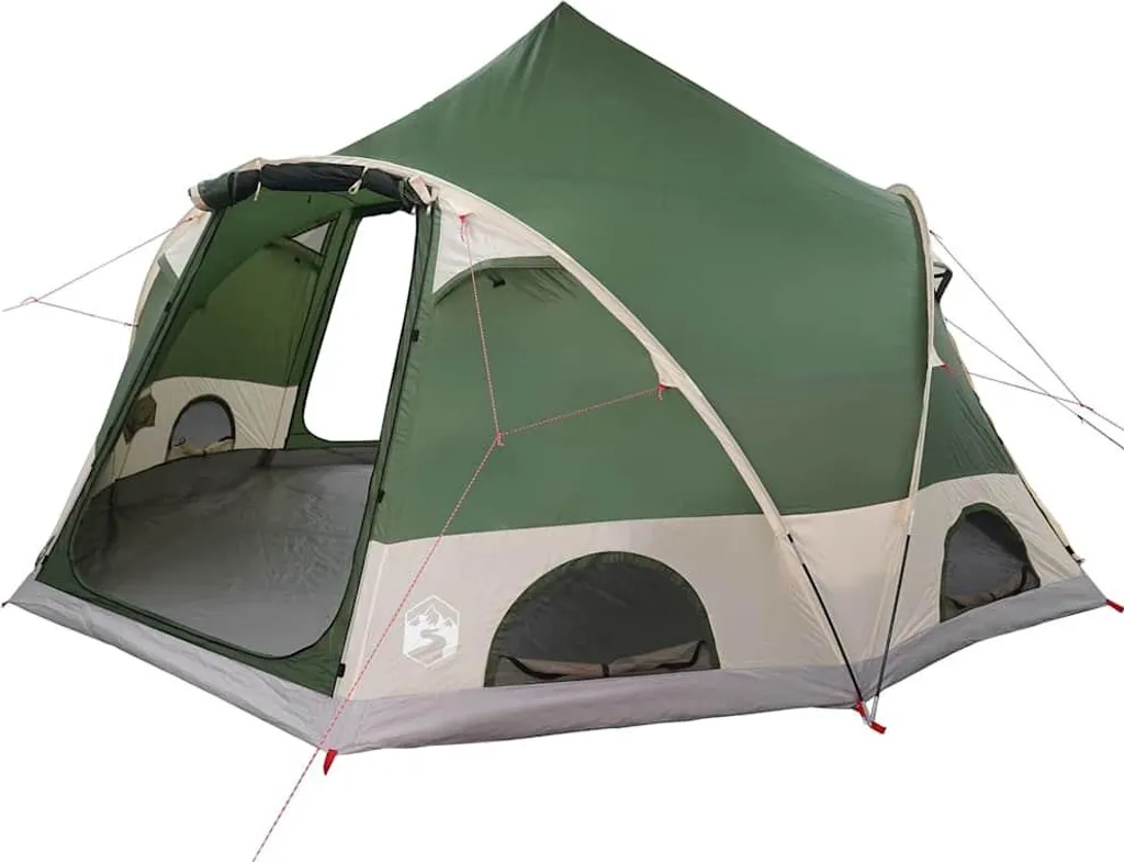 Tente dôme vidaXL avec toit à mémoire de forme 505 cm coloris vert