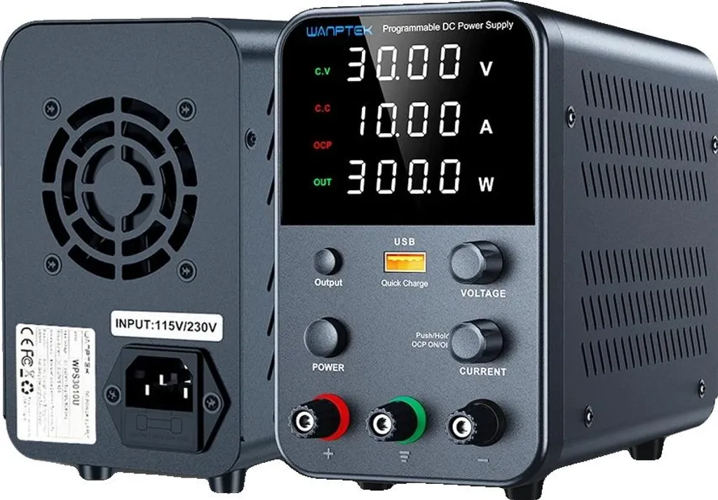 Alimentatore DC Compatto 30V 10A - Tecnologia Switching Avanzata